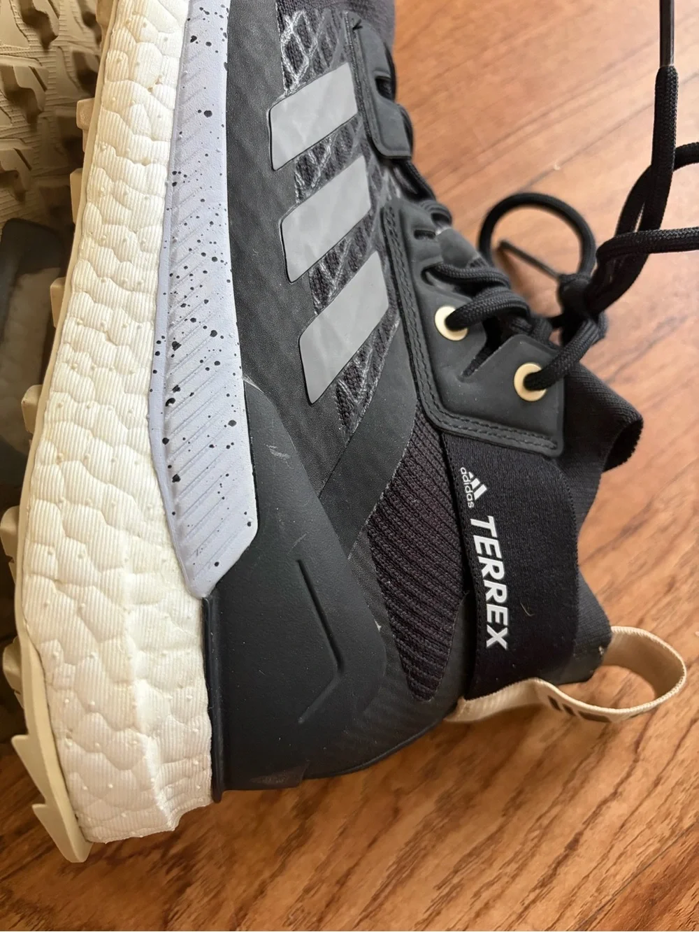 Adidas Terrex Free Hiker aprimeblue Hicking Boots Womens 7.5 Black Savanna